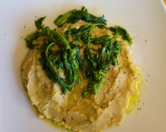 Crema di Ceci e Rapini, chickpea puree with broccoli rabe, by foodjoya